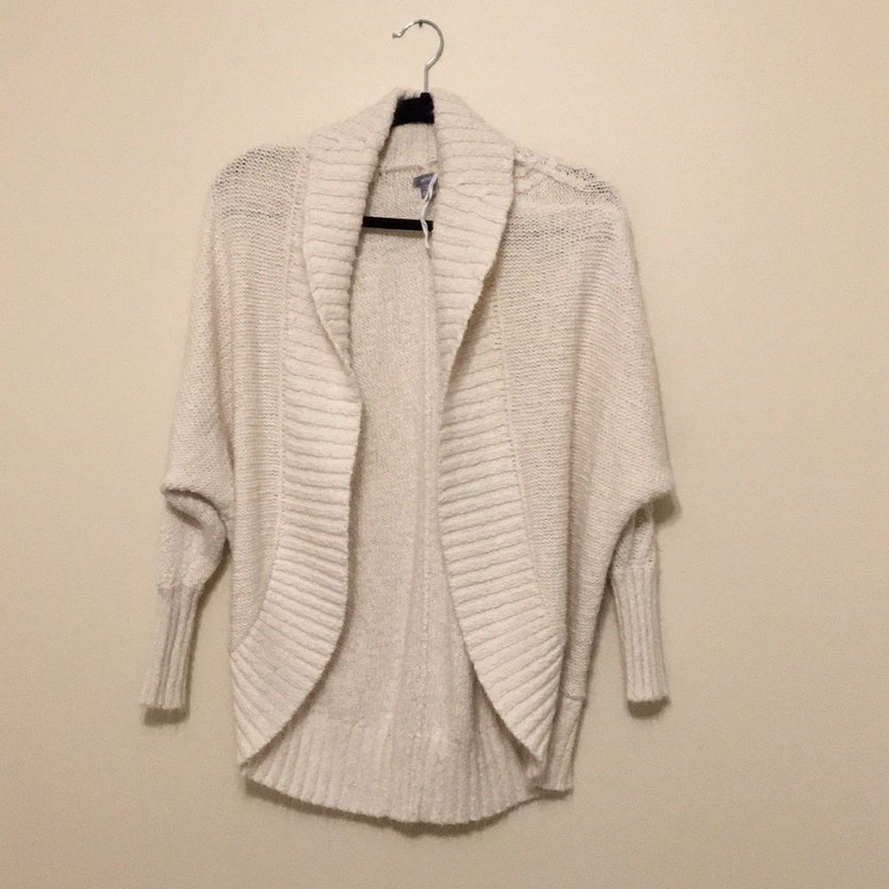 Aerie Cream Cable Knit Cardigan
